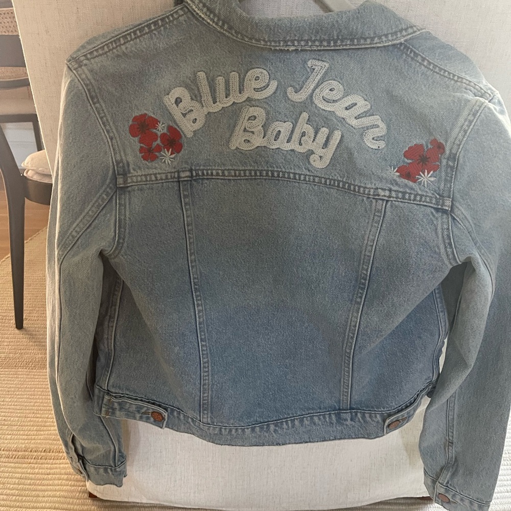 Marine Layer “blue jean baby” women’s Denim Jacket, Sz small